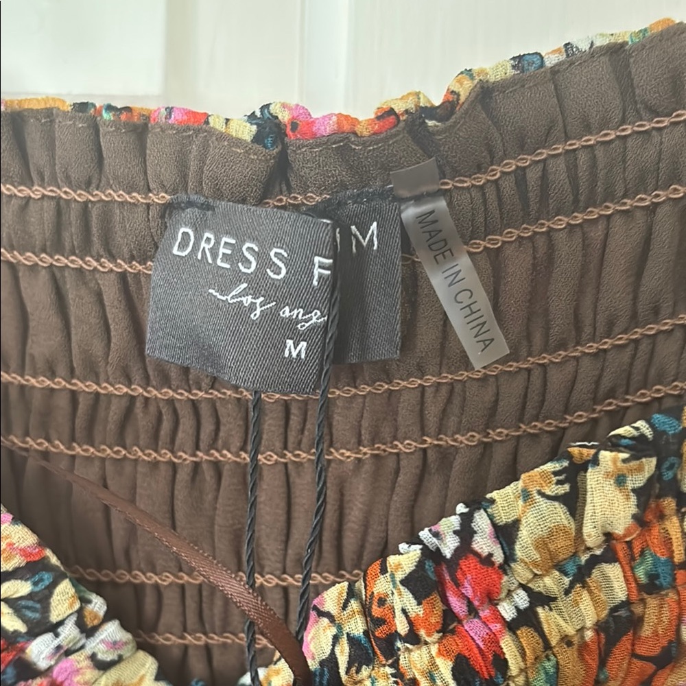 Dress Forum Women's Brown Floral Dress